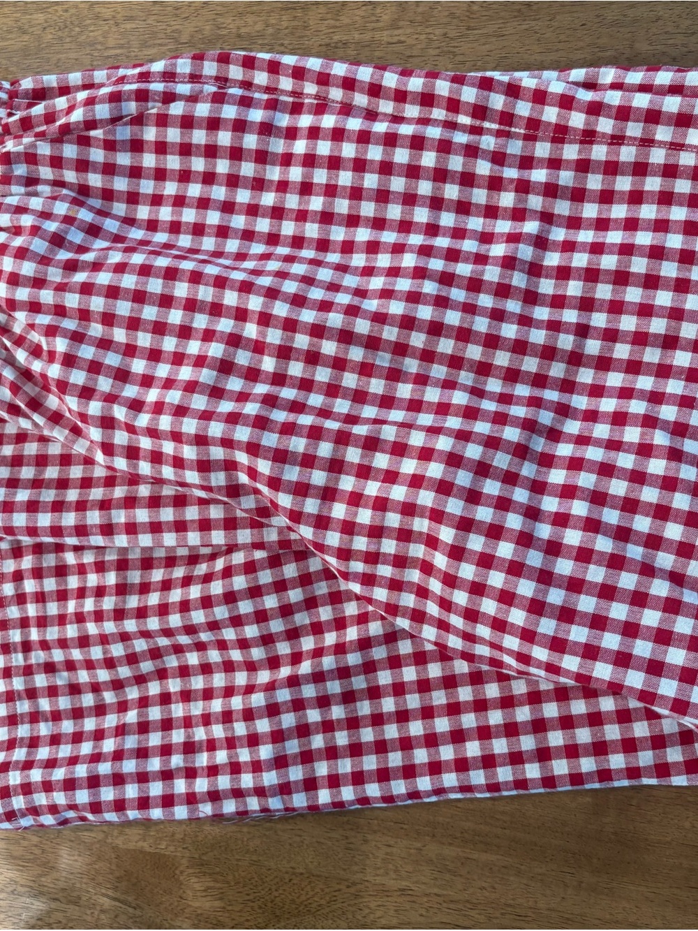 Red and White Gingham Pants
